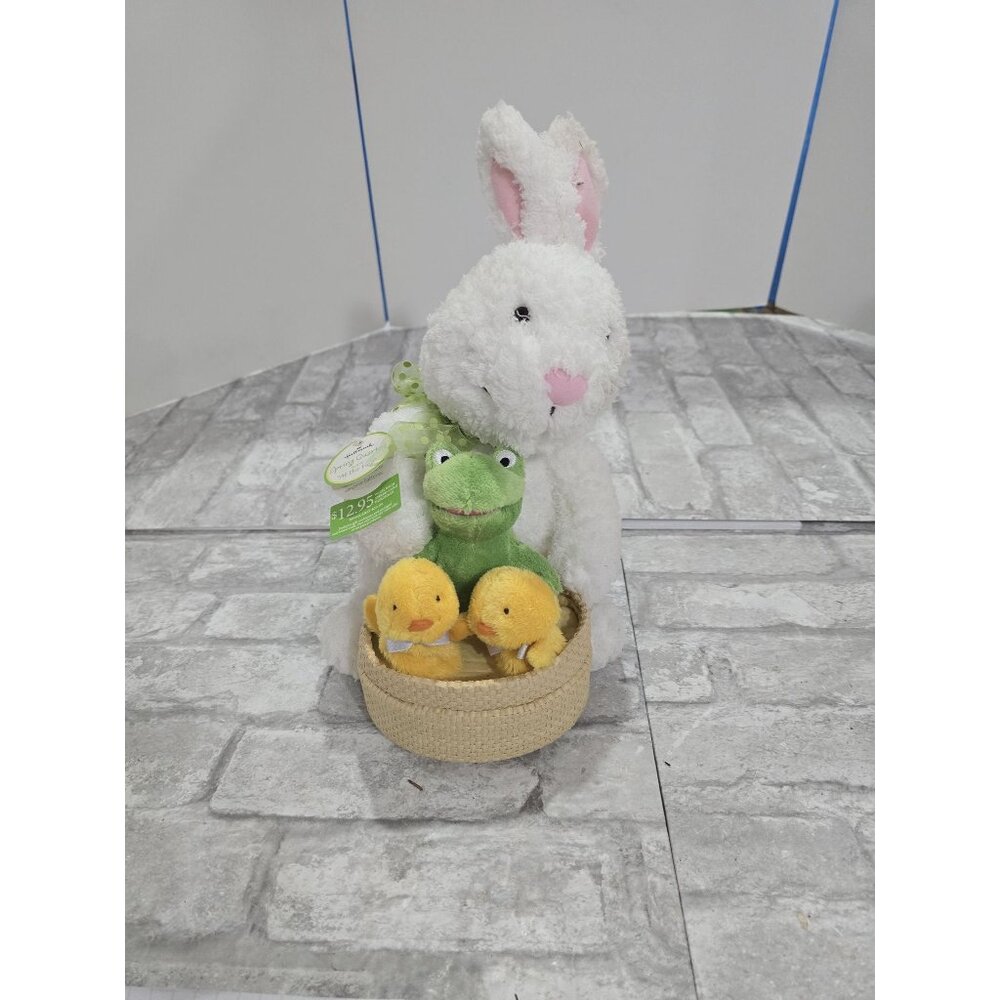 Vintage Hallmark Spring Quartet Easter Animated Plush Rabbit Chicks Frog VIDEO‎